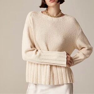 OFFER! J. Crew Marina sweater ivory cream M oversized comfortable